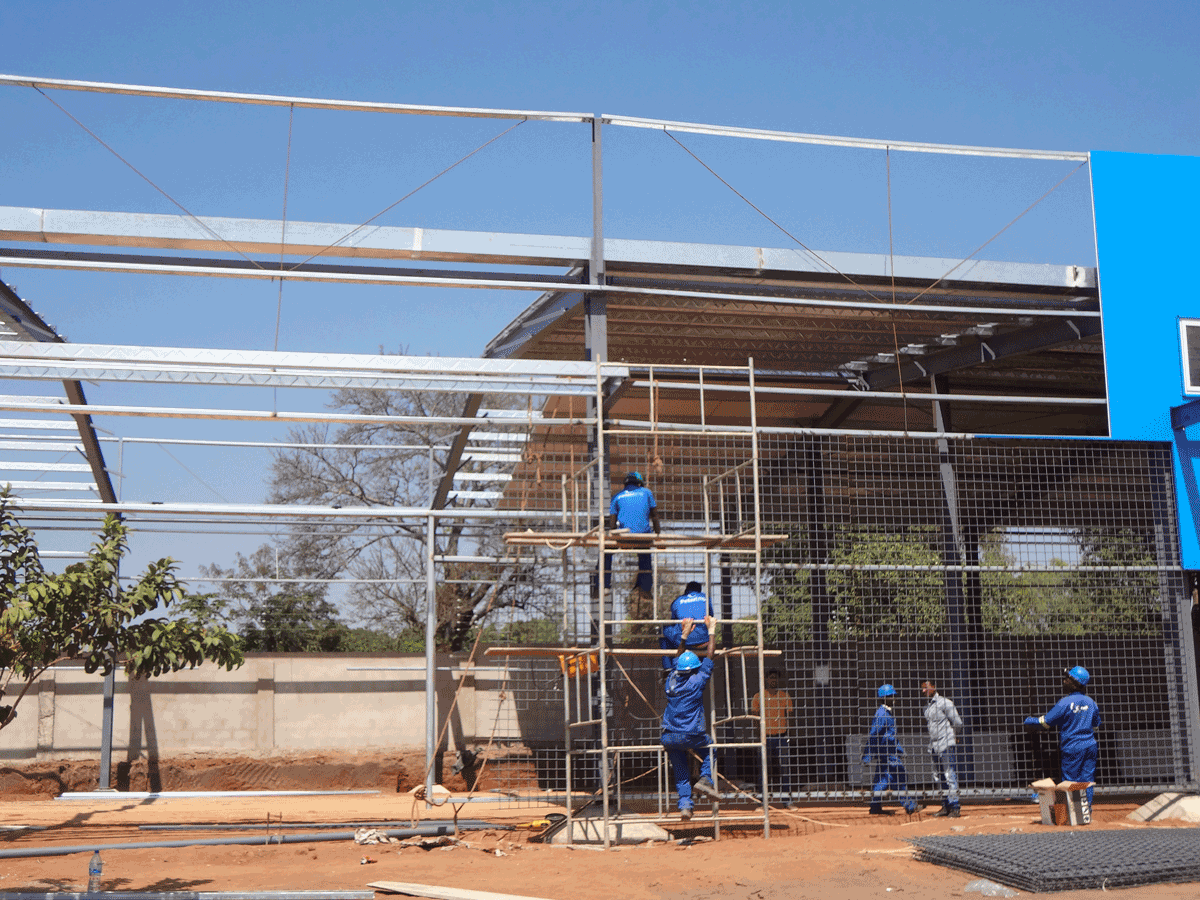 莫桑比克共和国的钢结构仓库